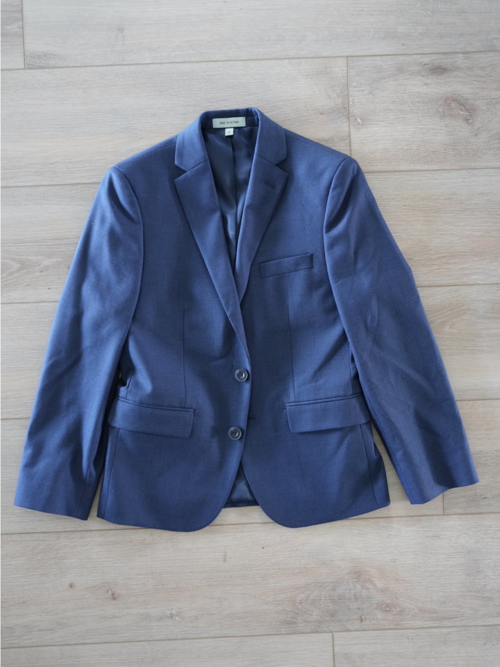 Class Club Boys Navy Blue Modern Fit Blazer Jacket Size 12 Stretch Dress Coat